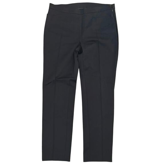 Akris Punto Black Pleated Side Zip Ankle Dress Pants 6 - Picture 1 of 6